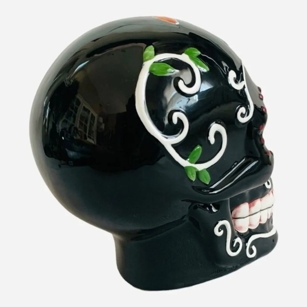 Sugar Skull Ceramic Head 6.5